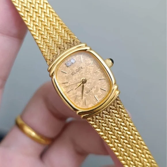 Vtg 1970s Elgin Quartz FK 283 Women’s Watch
[Like New] Gold Plated Mesh Bracelet - Picture 3 of 10